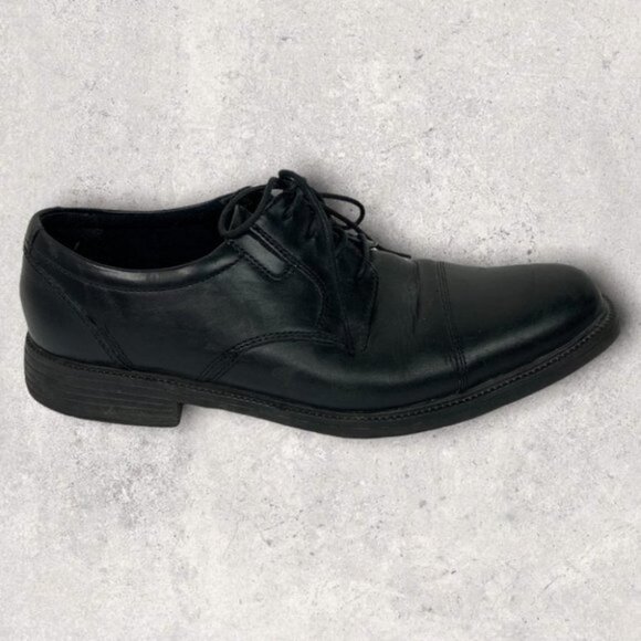 Bostonian Other - Bostonian Flexlite Oxford Leather Dress Shoes Mens Size 9 Black Cap Toe Rhodes